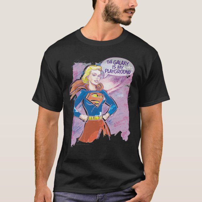 Supergirl Galaxy T Shirt (Framsida)
