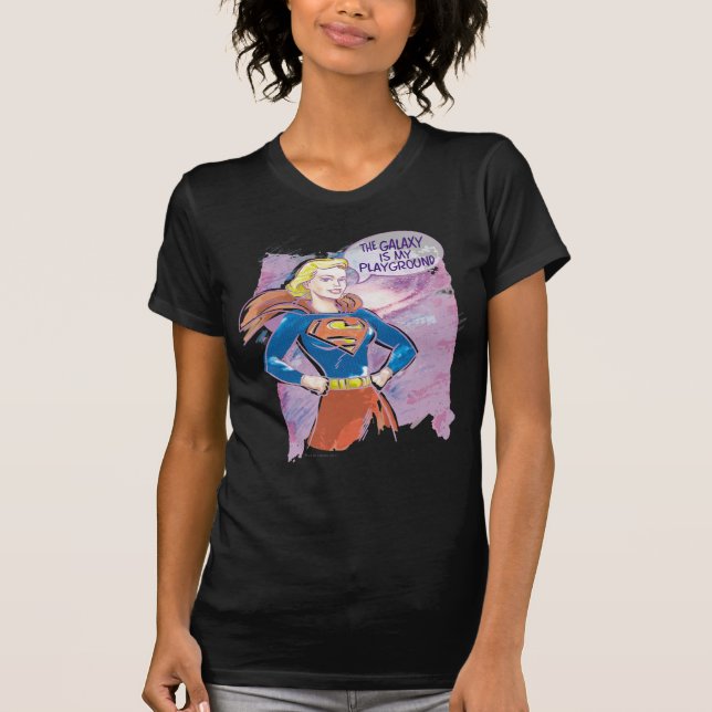 Supergirl Galaxy T Shirt (Framsida)