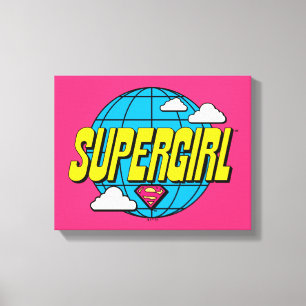 Supergirl Global Pop Grafik Canvastryck