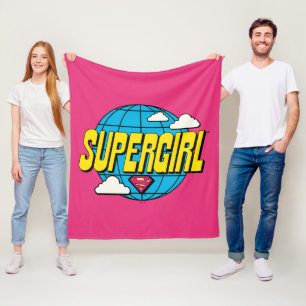 Supergirl Global Pop Grafik Fleecefilt