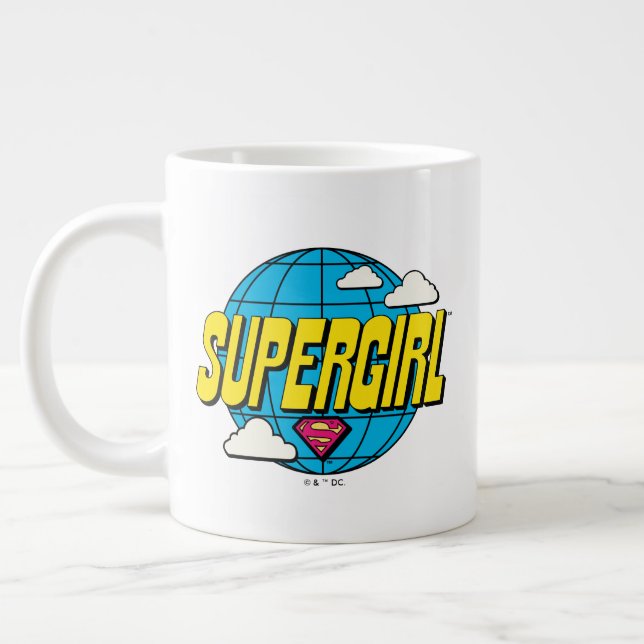 Supergirl Global Pop Grafik Jumbo Mugg (Vänster)