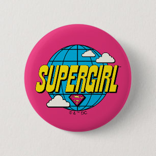 Supergirl Global Pop Grafik Knapp