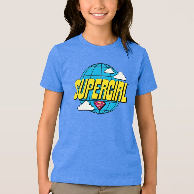 Supergirl Global Pop Grafik T Shirt (Framsida)