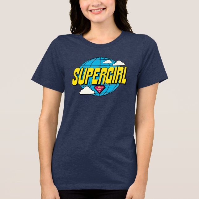 Supergirl Global Pop Grafik T Shirt (Framsida)