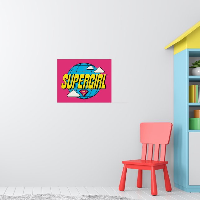 Supergirl Global Pop Graphic Poster (Barnkammare 1)