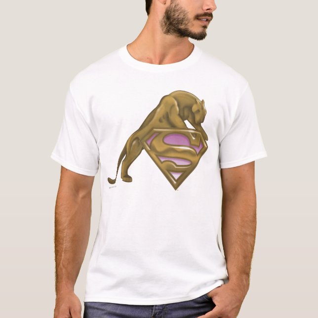 Supergirl Golden Cat T-shirt (Framsida)