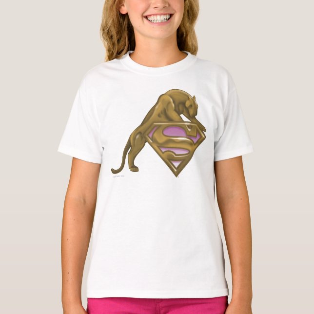 Supergirl Golden Cat Tee (Framsida)
