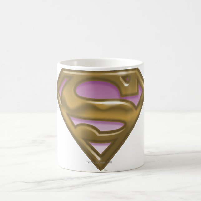 Supergirl Golden Logotyp Kaffemugg (Center)