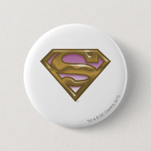 Supergirl Golden Logotyp Knapp