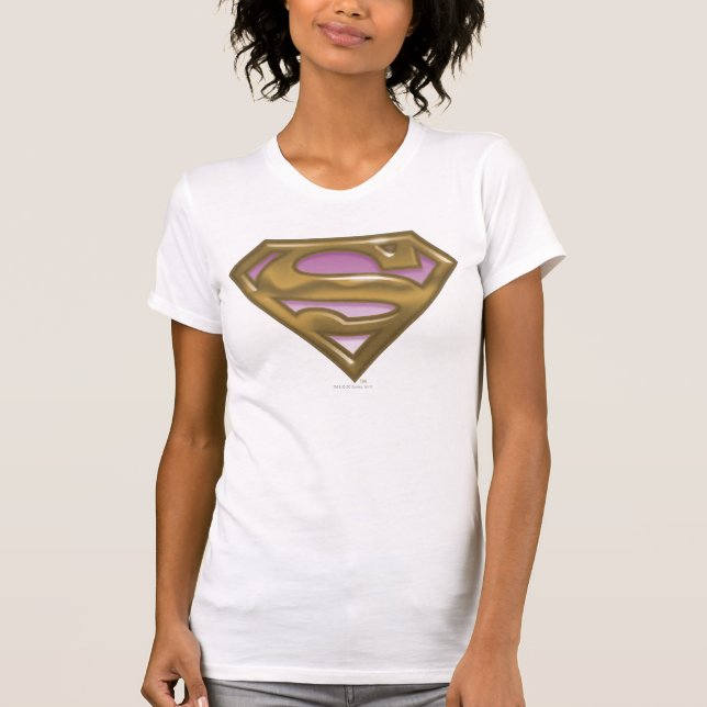 Supergirl Golden Logotyp T-shirt (Framsida)