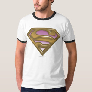 Supergirl Golden Logotyp Tee Shirt