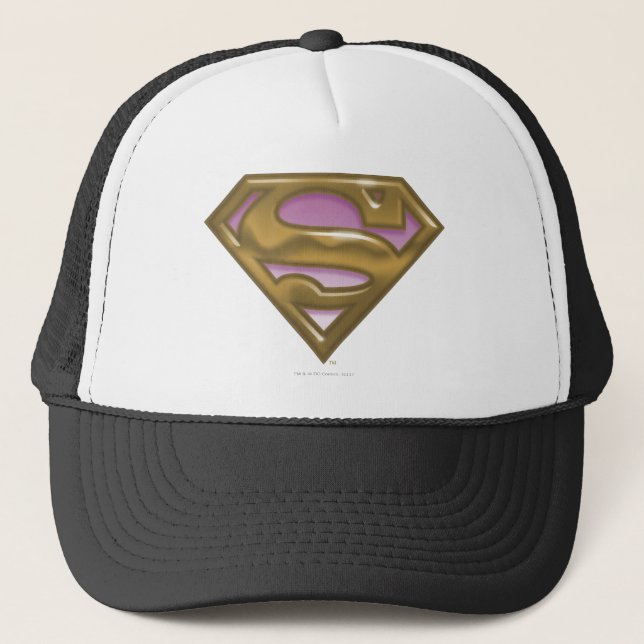 Supergirl Golden Logotyp Truckerkeps (Framsida)