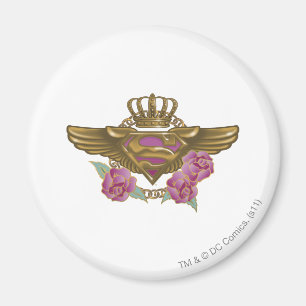 Supergirl Golden Vingar Magnet