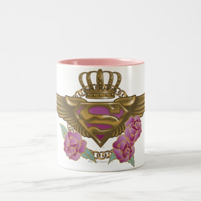 Supergirl Golden Vingar Två-Tonad Mugg (Center)