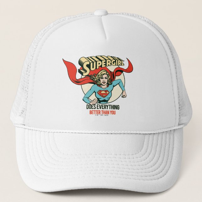 Supergirl gör allt bättre än du keps (Framsida)