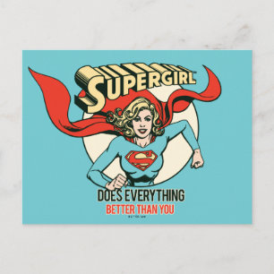 Supergirl gör allt bättre än du vykort