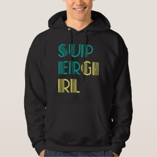 Supergirl grönt och gult sweatshirt