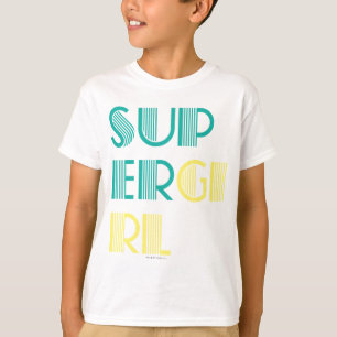 Supergirl-Grönt och -Gult T Shirt
