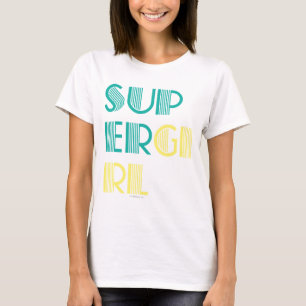 Supergirl-Grönt och -Gult Tee