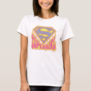 Supergirl Groovy Logotyp 2 Tröja