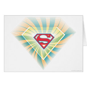 Supergirl Groovy Logotyp Hälsningskort