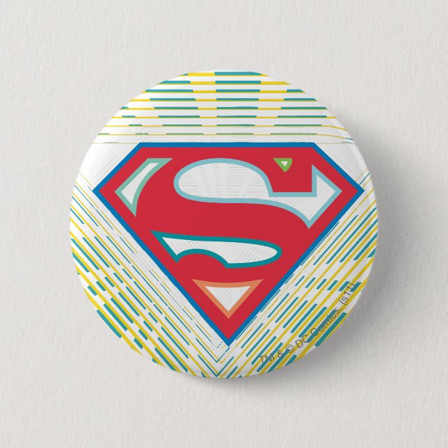 Supergirl Groovy Logotyp Knapp (Framsida)
