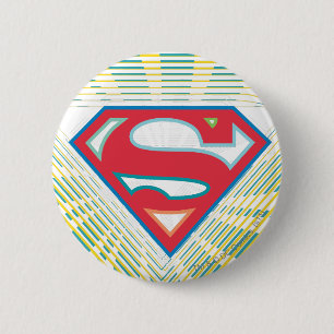 Supergirl Groovy Logotyp Knapp