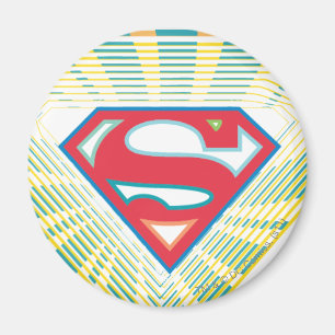 Supergirl Groovy Logotyp Magnet
