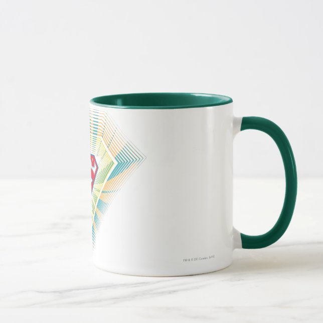 Supergirl Groovy Logotyp Mugg (Höger)