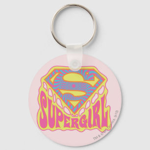 Supergirl Groovy Logotyp Nyckelring