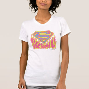 Supergirl Groovy Logotyp Tee Shirt