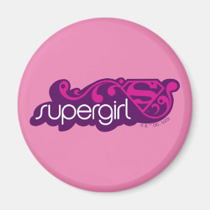 Supergirl Groovy Namn och S-Shield Magnet