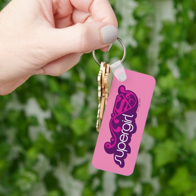 Supergirl Groovy Namn och S-Shield Nyckelring (Hand)