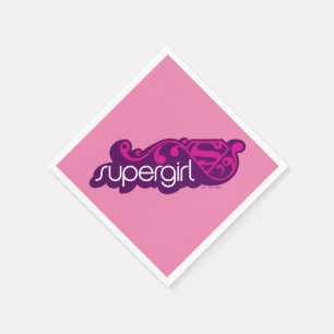 Supergirl Groovy Namn och S-Shield Pappersservett