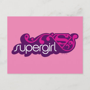 Supergirl Groovy Namn och S-Shield Vykort