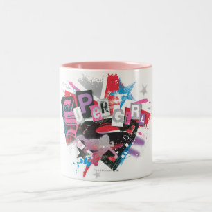 Supergirl Grungedesign Två-Tonad Mugg