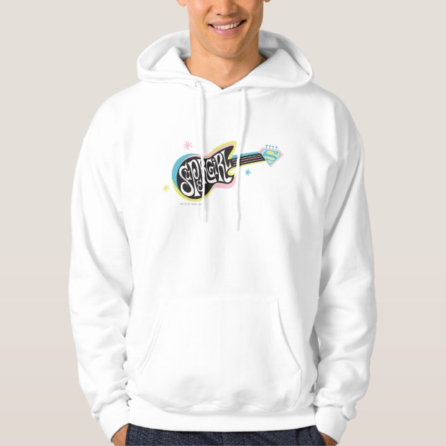 Supergirl Guitar Hoodie (Framsida)