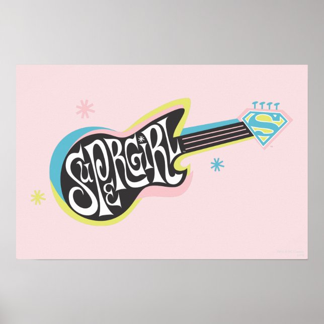 Supergirl Guitar Poster (Framsidan)