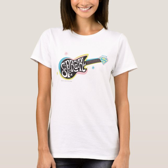 Supergirl Guitar T-shirt (Framsida)