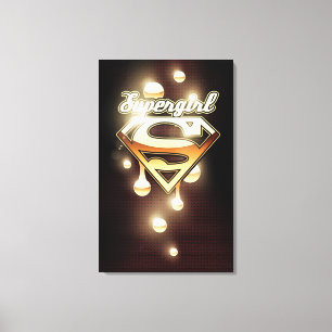 Supergirl Guld Drifts Canvastryck