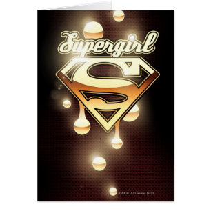 Supergirl Guld Drifts Hälsningskort