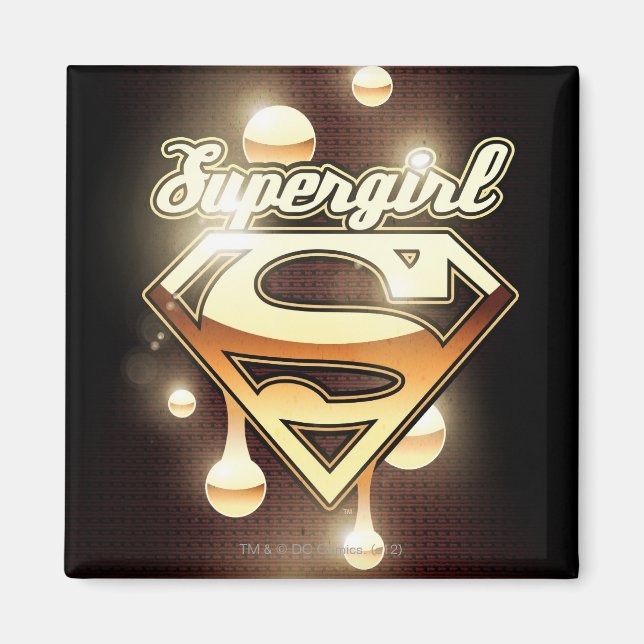 Supergirl Guld Drifts Magnet (Framsidan)