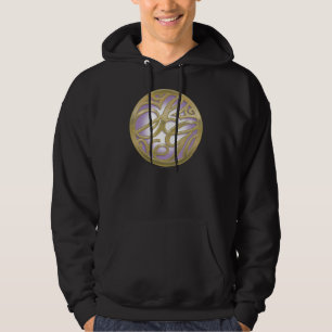 Supergirl Guld & Lila Circle Logotyp Hoodie