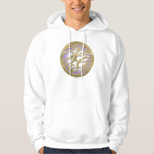 Supergirl Guld & Lila Circle Logotyp Hoodie