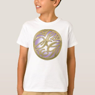 Supergirl Guld & Lila Circle Logotyp T-shirt