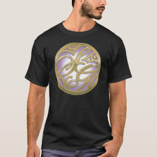 Supergirl Guld & Lila Circle Logotyp T-shirt