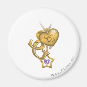 Supergirl Guld Locket Magnet