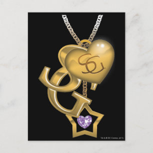 Supergirl Guld Locket Vykort