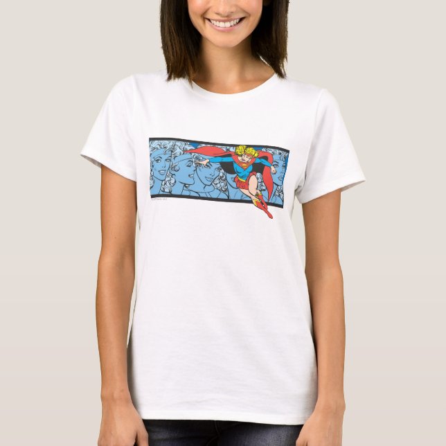 Supergirl Head Shots T-shirt (Framsida)