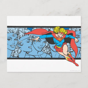 Supergirl Head Shots Vykort